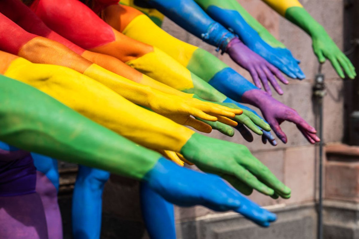 Mãos lgbt