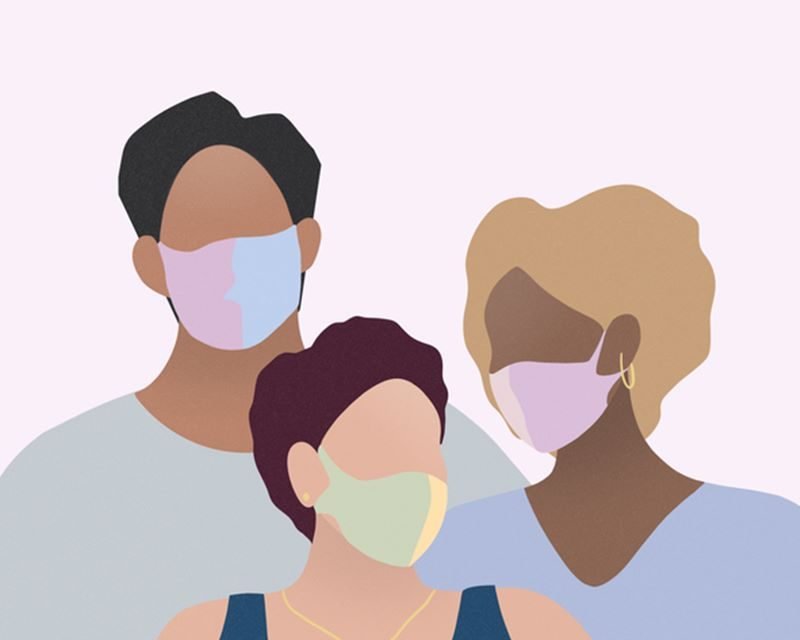 Máscara ilustração