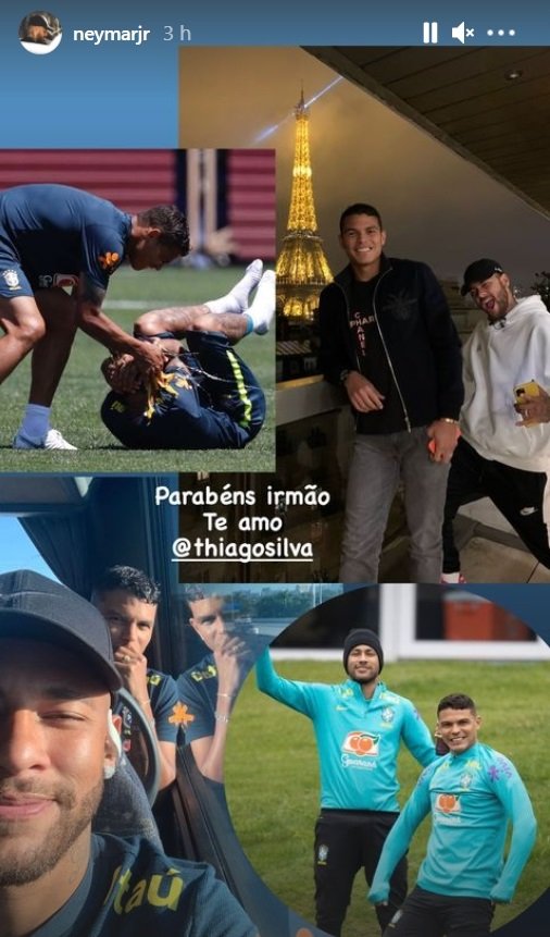 Neymar e Thiago Silva