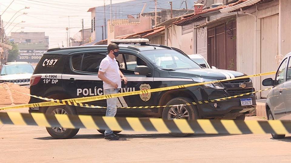 Cena do crime onde Geoffrey Stony foi morto