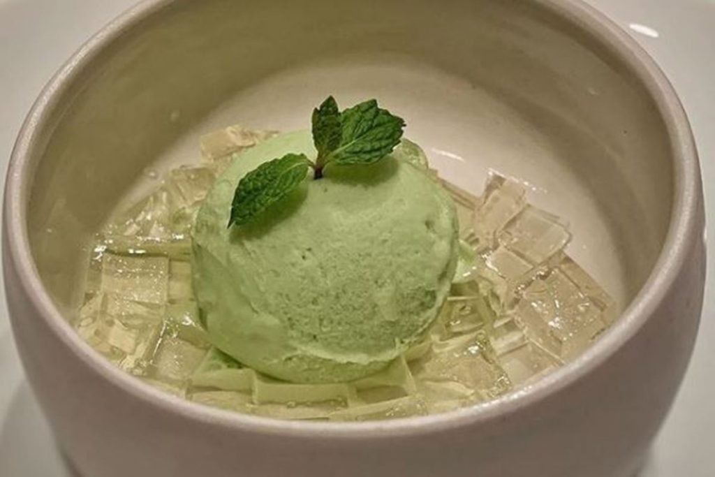 sorvete de maçã verde