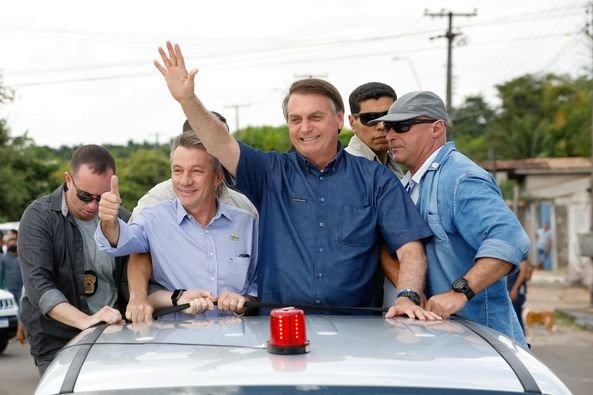 Jair Bolsonaro e Antonio Denarium em Boa Vista