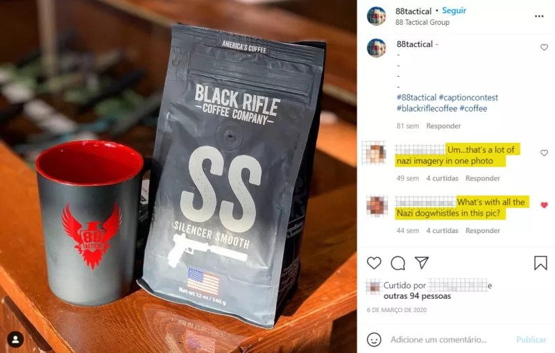 Café SS, sigla utilizada por organização paramilitar nazista