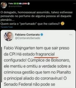 Publicação do do empresário Otávio Oscar Fakhoury em resposta ao senador Fabiano Contarato