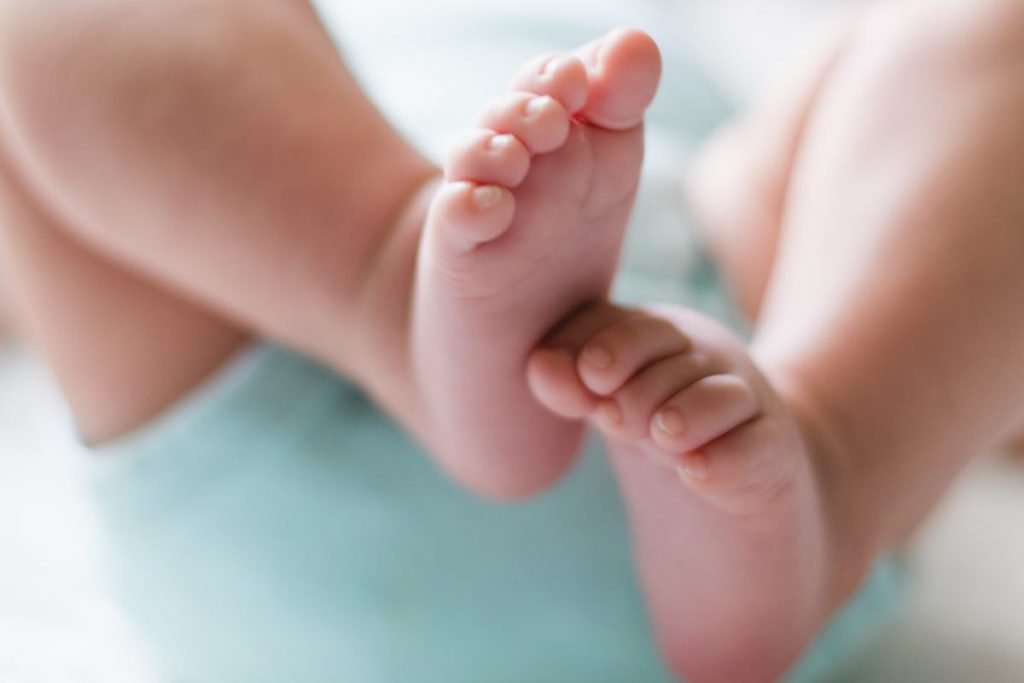 pés de bebê