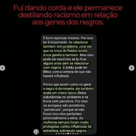 Homem negro é vítima de racismo por doutorando
