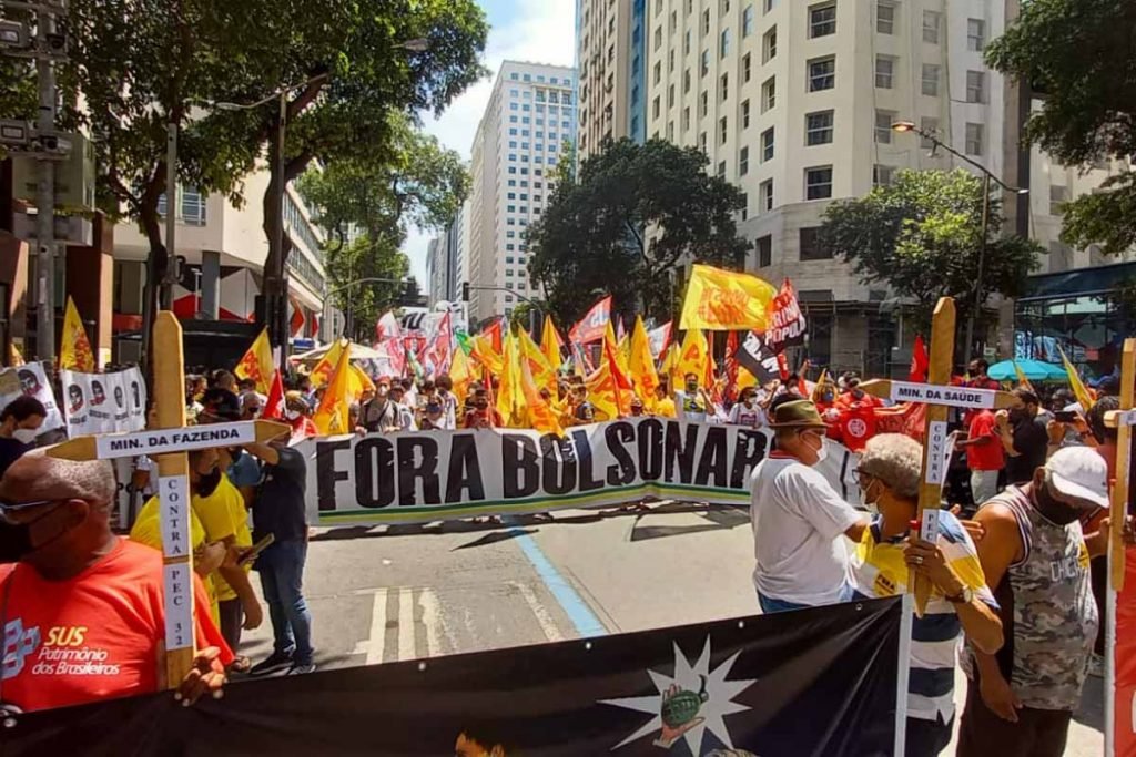 Protesto contra o governo Bolsonaro no RIo de janeiro 1