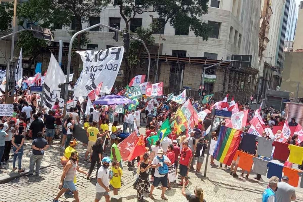 Protesto contra o governo Bolsonaro no RIo de janeiro 1