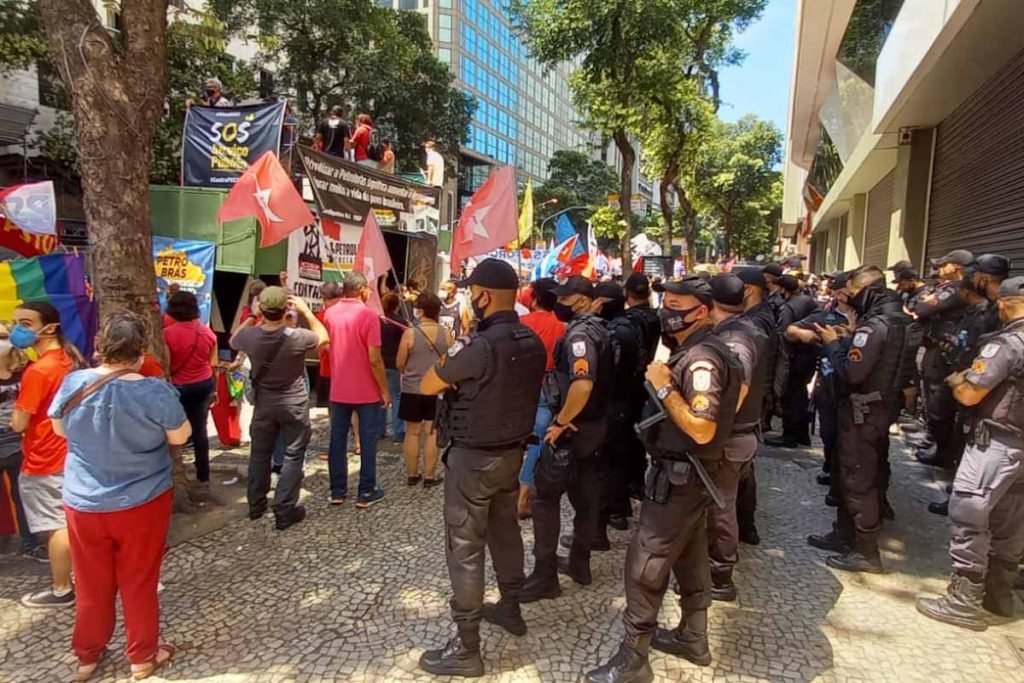 Protesto contra o governo Bolsonaro no RIo de janeiro 1