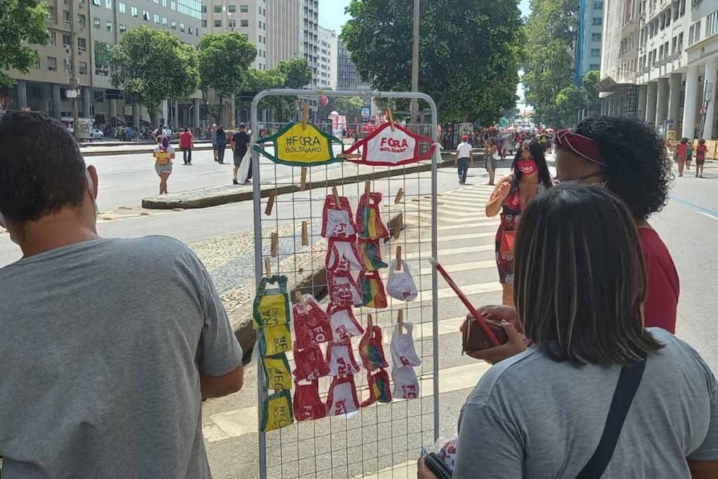 Protesto contra o governo Bolsonaro no RIo de janeiro 1