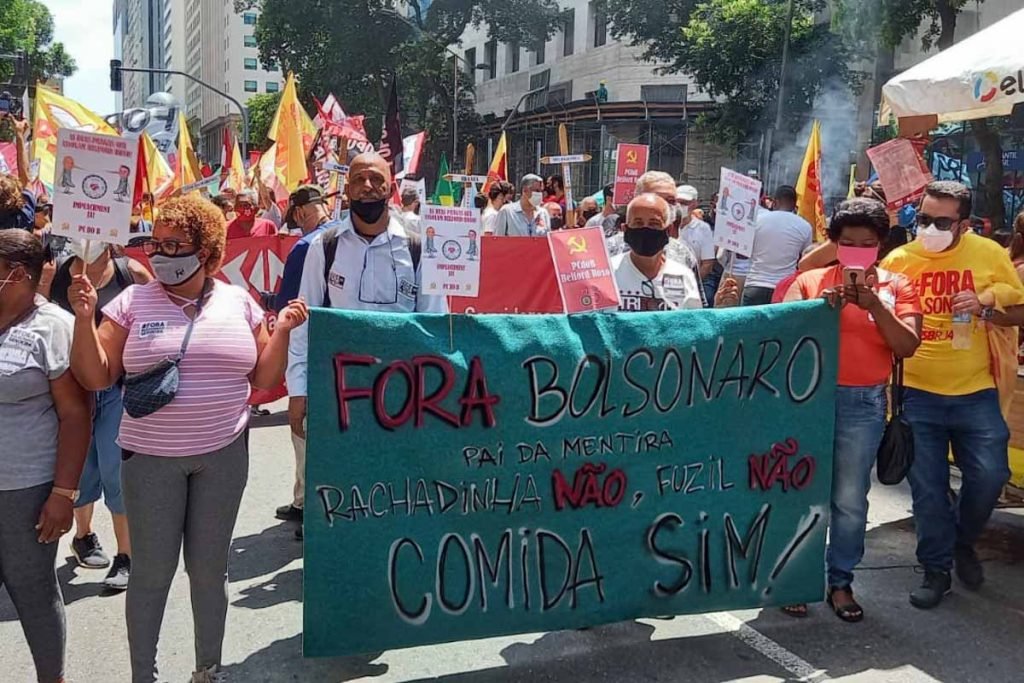 Protesto contra o governo Bolsonaro no RIo de janeiro 1