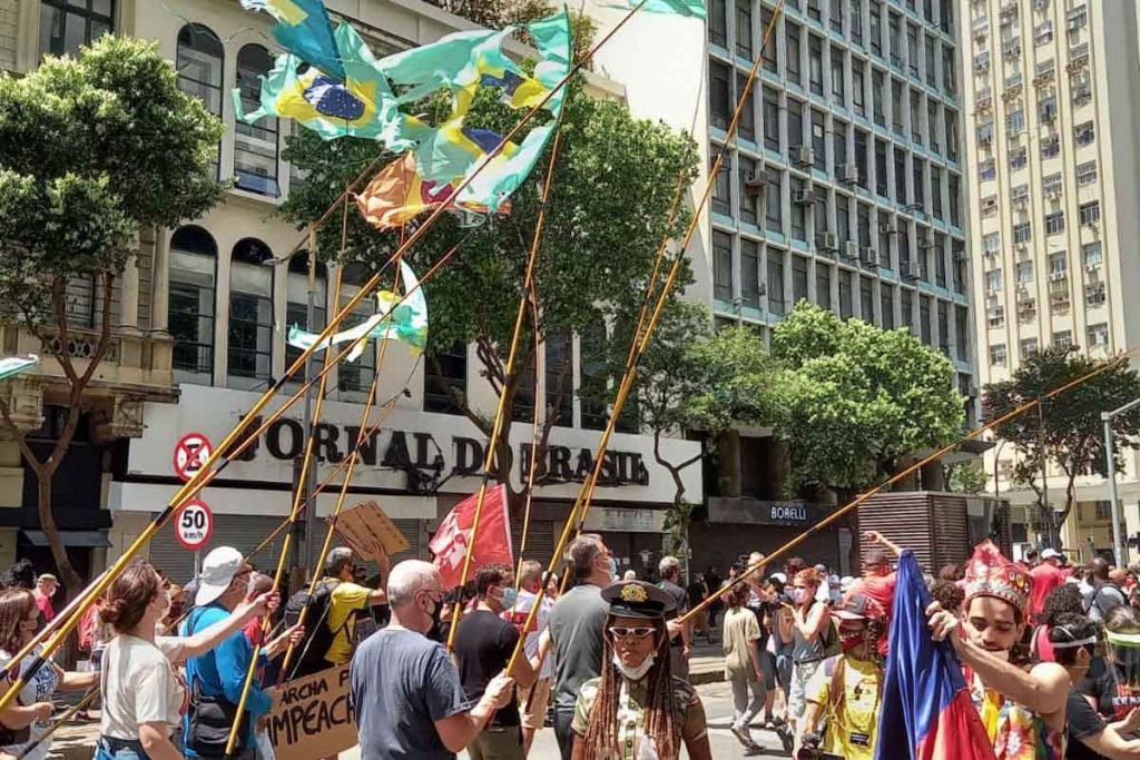Protesto contra o governo Bolsonaro no RIo de janeiro 1