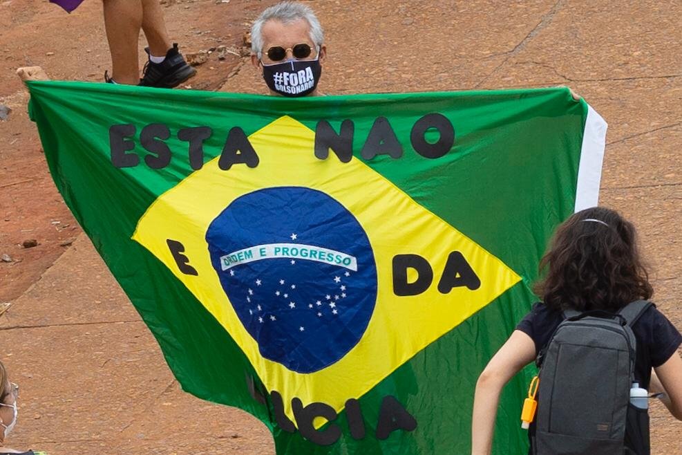 protesto contra o governo bolsonaro no eixo monumemtal em brasilia 1