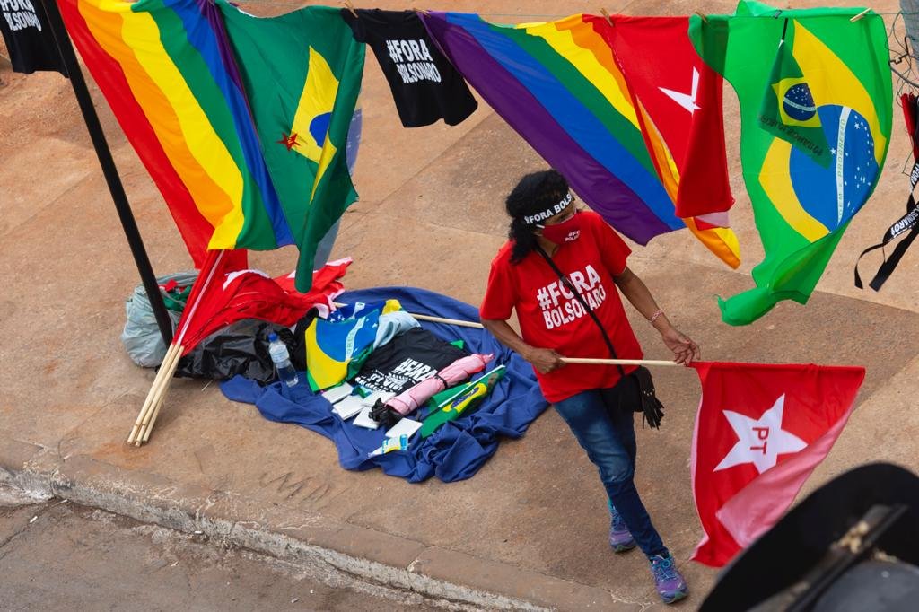protesto contra o governo bolsonaro no eixo monumemtal em brasilia 1