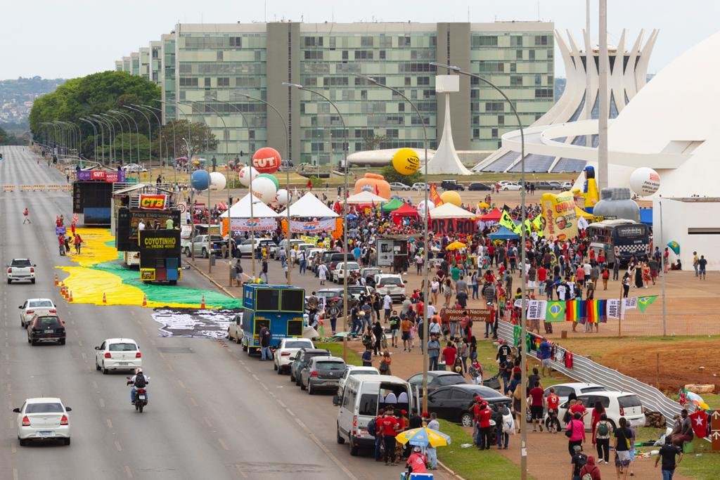 protesto contra o governo bolsonaro no eixo monumemtal em brasilia 1