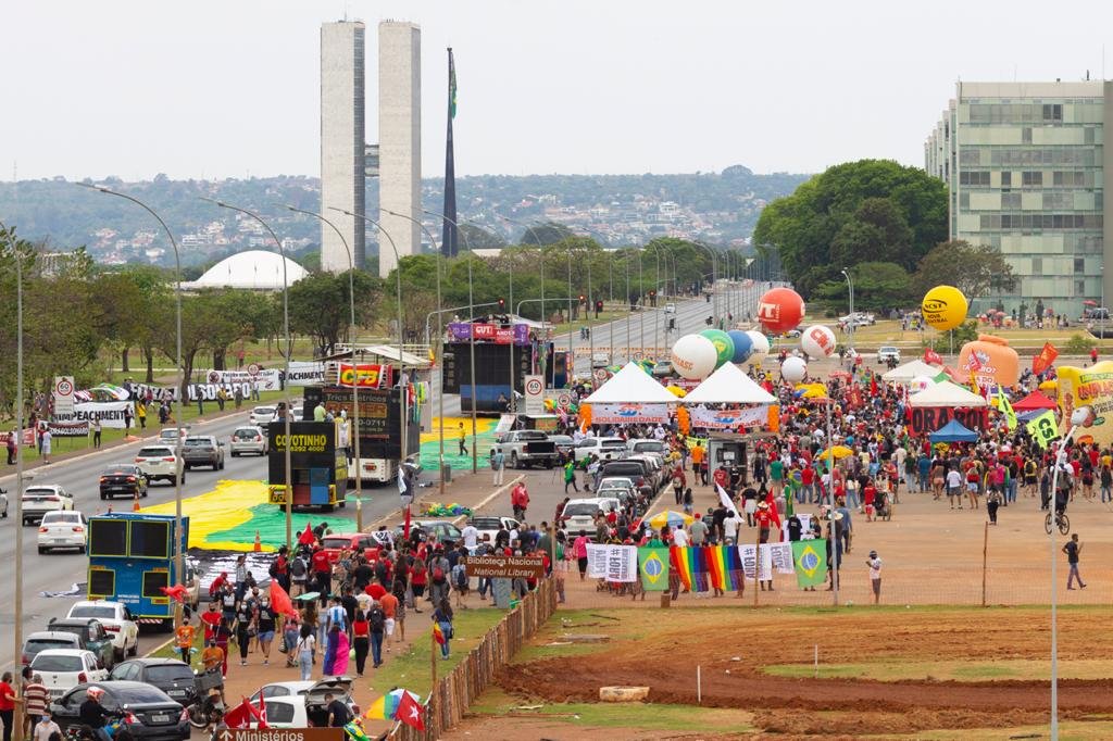 protesto contra o governo bolsonaro no eixo monumemtal em brasilia 1