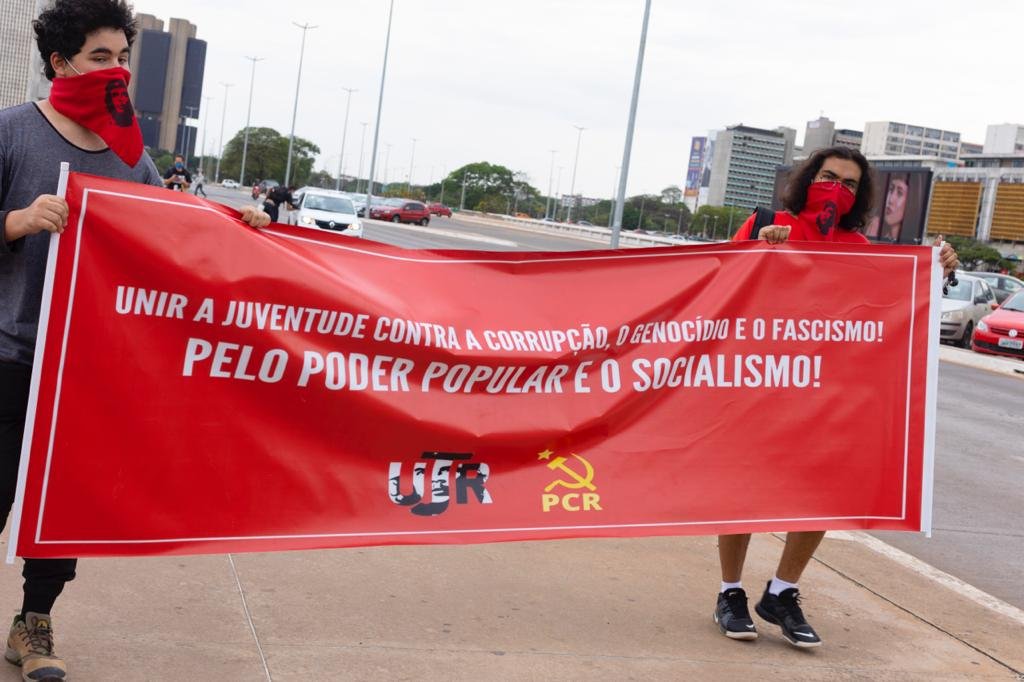 protesto contra o governo bolsonaro no eixo monumemtal em brasilia 1