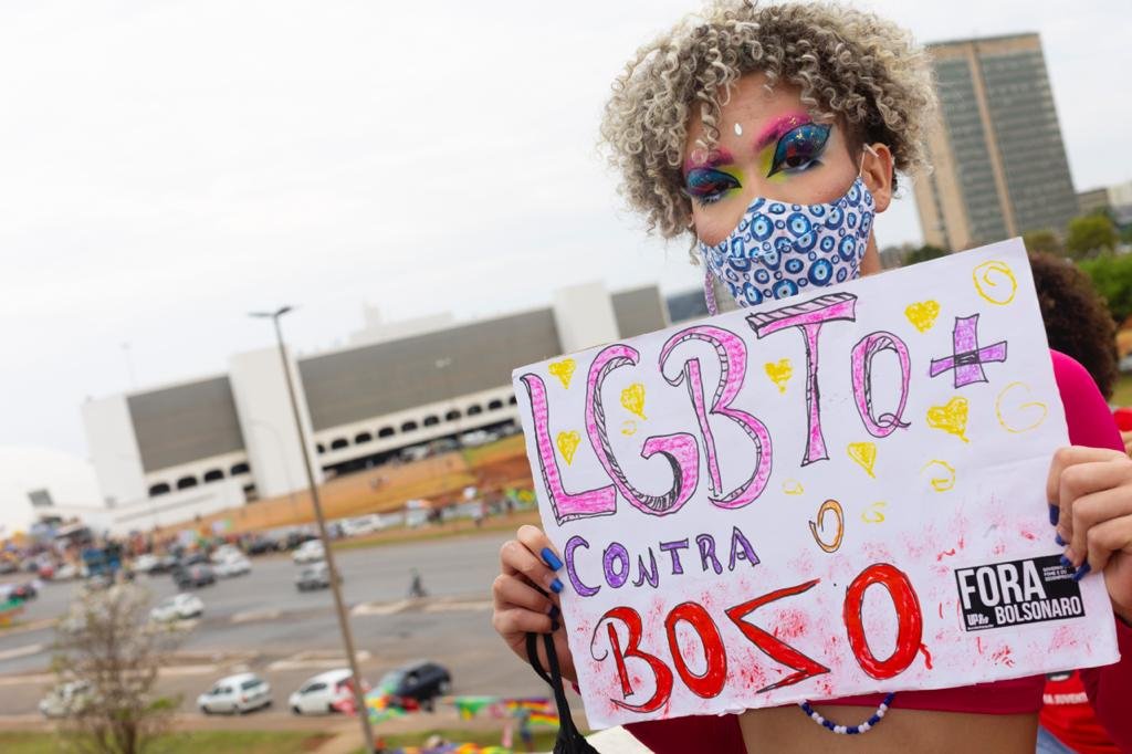 protesto contra o governo bolsonaro no eixo monumemtal em brasilia 14