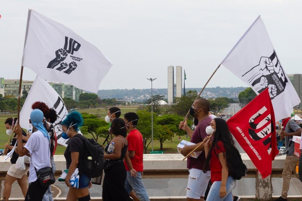 protesto contra o governo bolsonaro no eixo monumemtal em brasilia 14