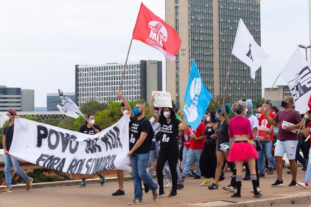 protesto contra o governo bolsonaro no eixo monumemtal em brasilia 14