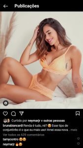 Neymar comenta foto de Bruna Biancardi