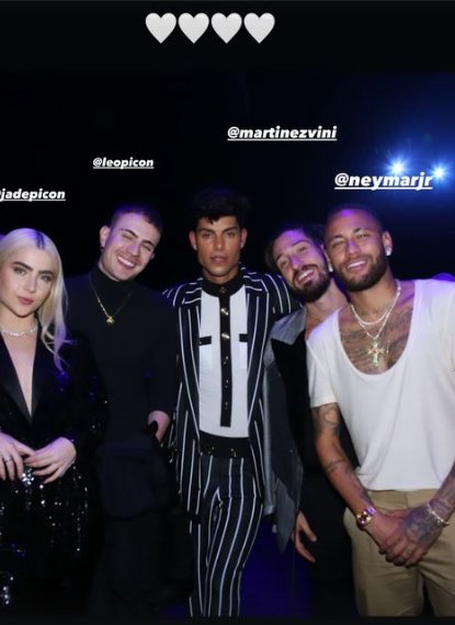 Lucas Cavallani, Neymar, Leo e Jade Picon