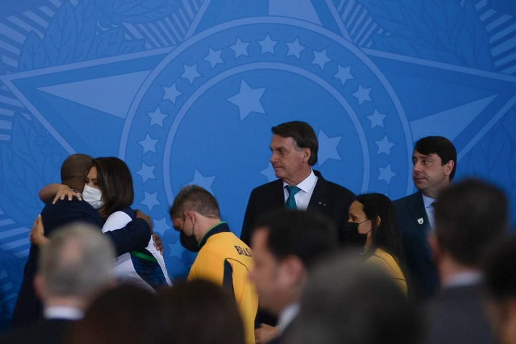 Ministro da Saúde Marcelo Queiroga Atletas olímpicos e paralímpicos Jogos de Tóquio são recebidos pelo presidente Jair Bolsonaro no Palácio do Planalto