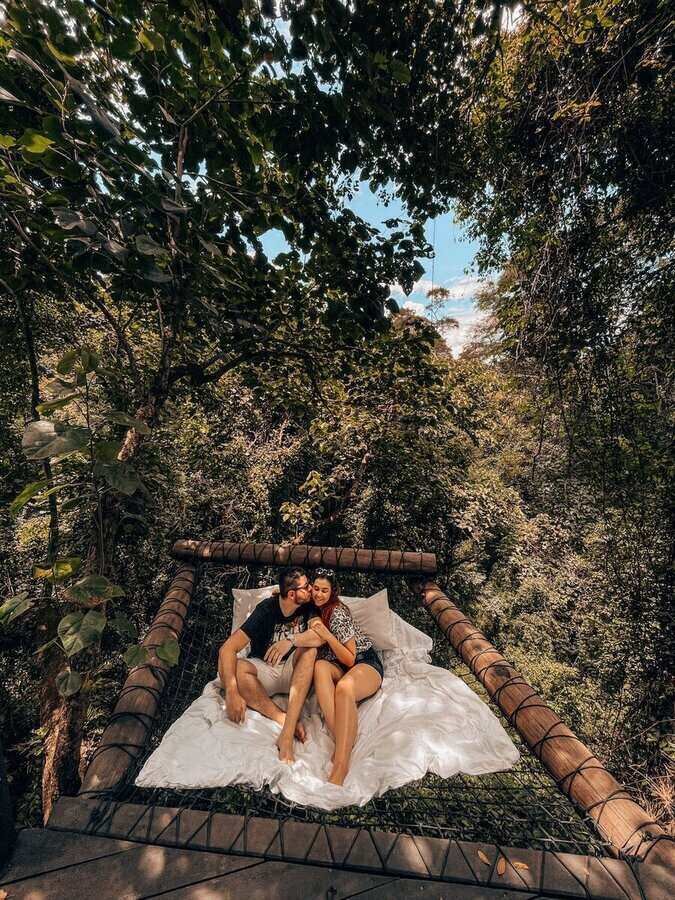 Seguindo a prosposta de imersão na natureza, a Cabana da Bolha não tem wi-fi
