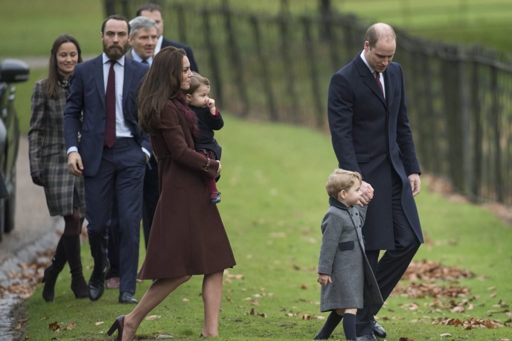 Kate Middleton, príncipe William e James Middleton