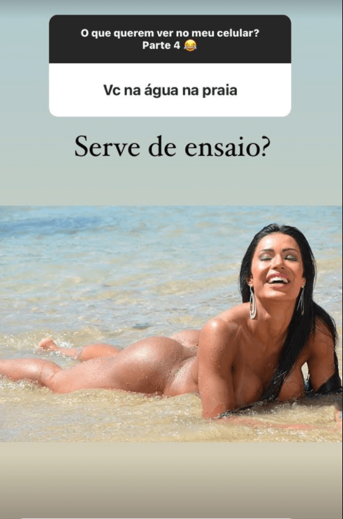 Musa fitness compartilhou foto nua na praia