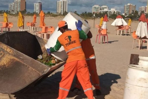 Lixo nas praias de Sergipe