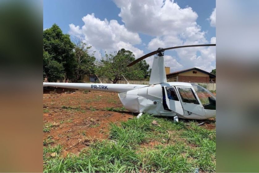 helicoptero pouso forçado goiania