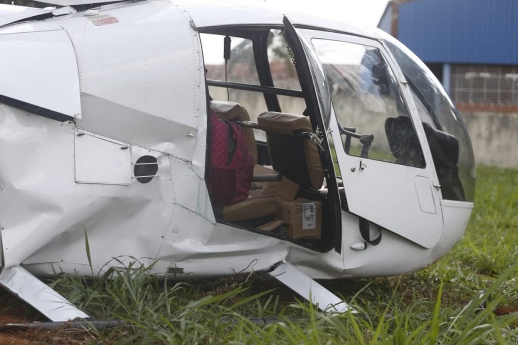 Helicóptero faz pouso forçado em Goiânia