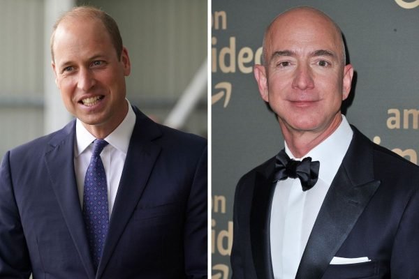 Príncipe William e Jeff Bezos