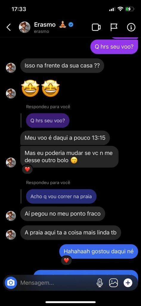 Equipe de Marina expõe que Erasmo dava em cima da peoa, não o contrário