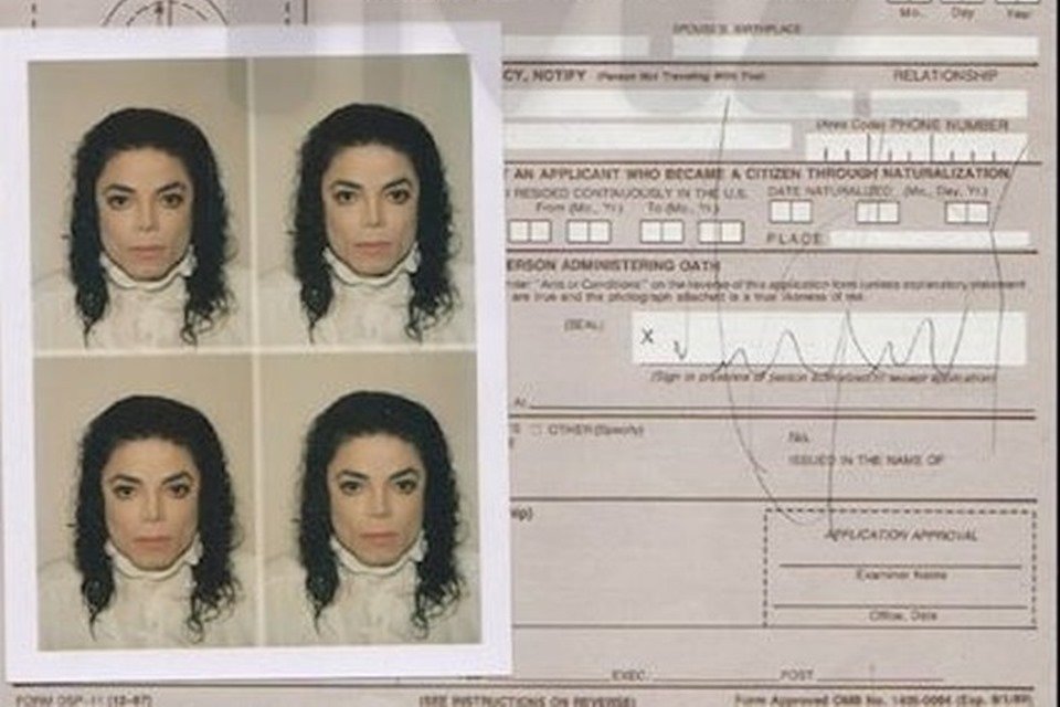 Michael Jackson Passaporte