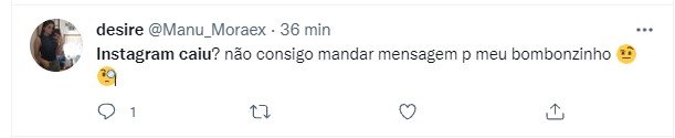 Tweet sobre insta