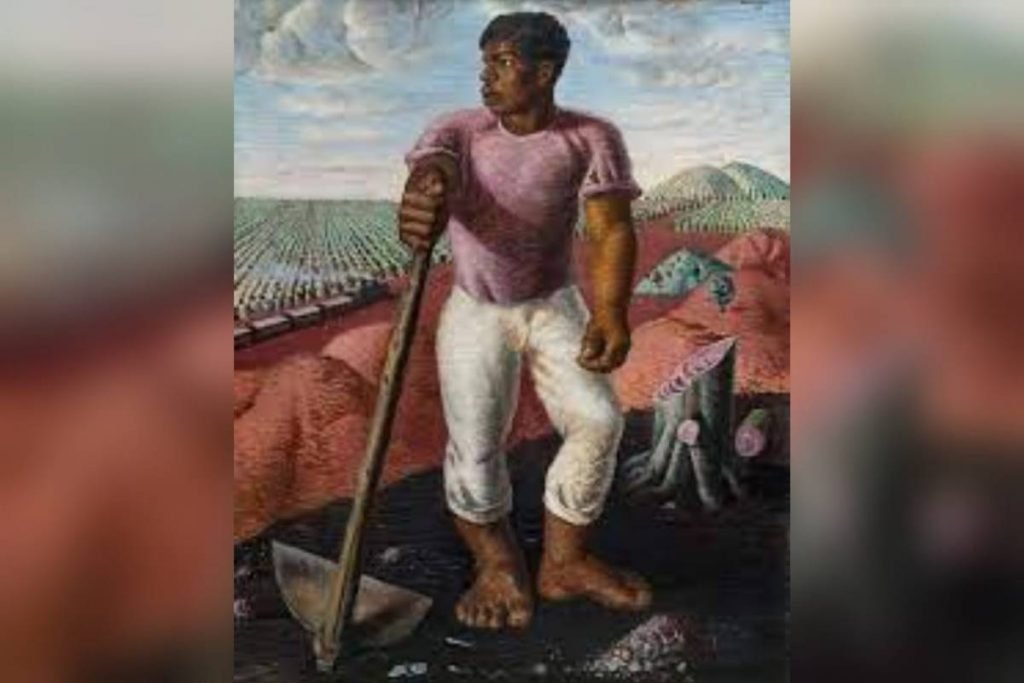 pintura feita com cinzas das queimadas homenageia brigadistas do Brasil em São Paulo