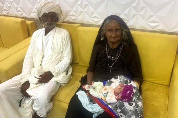 Jivunben Rabari teve um filho aos 70 anos