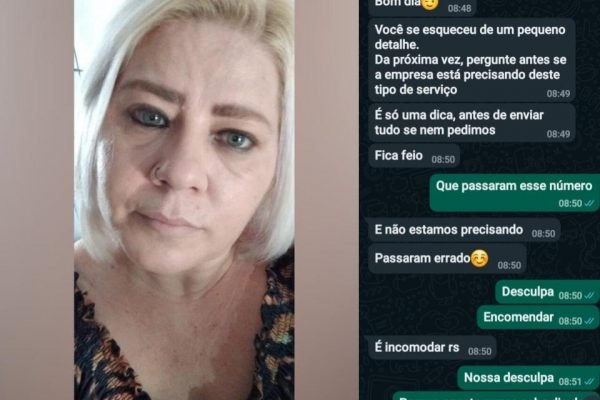 A cuidadora de idosos Cristiane Bueno Santanna, 43 anos, relata ter sido humilhada ao procurar emprego em uma casa de repouso