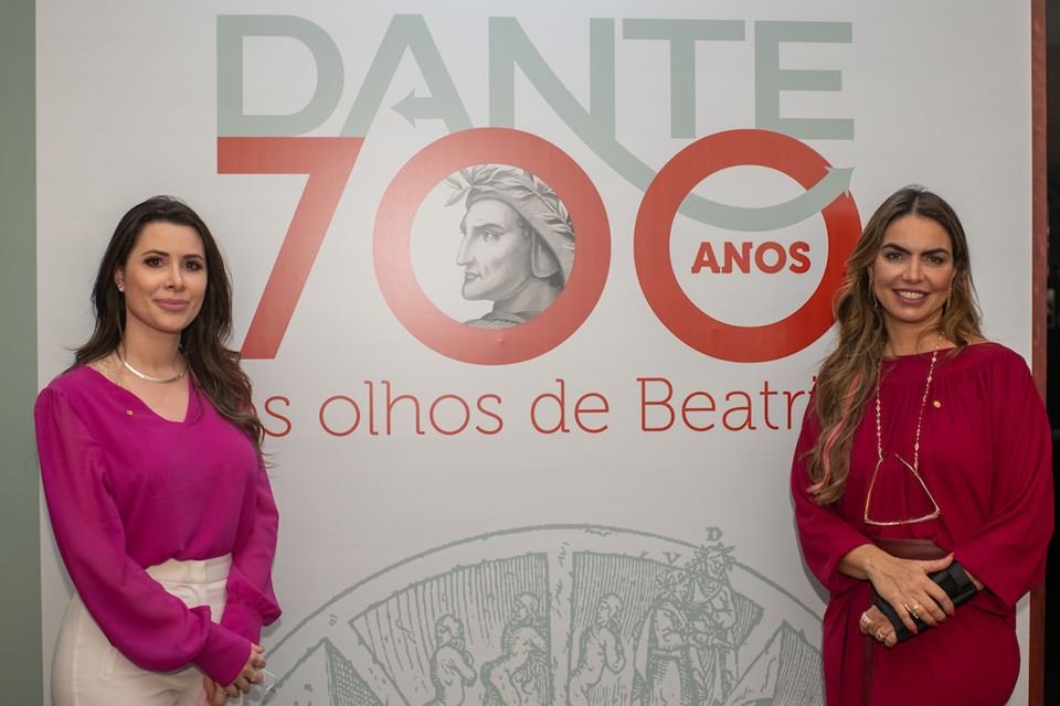 Exposição Dante 700 anos os Olhos de Beatriz, parceria da Câmara dos Deputados e da Embaixada da Itália