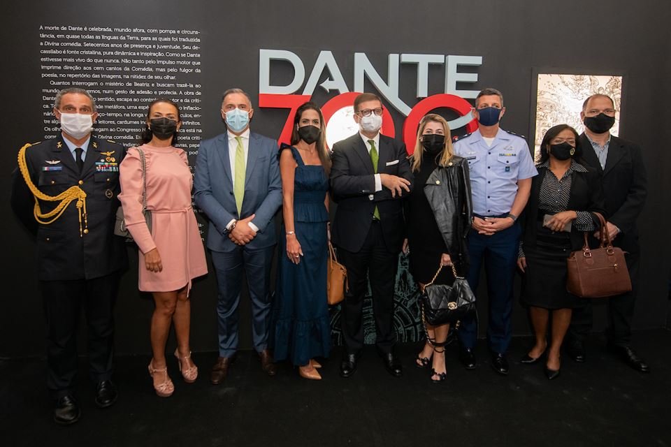 Exposição Dante 700 anos os Olhos de Beatriz, parceria da Câmara dos Deputados e da Embaixada da Itália