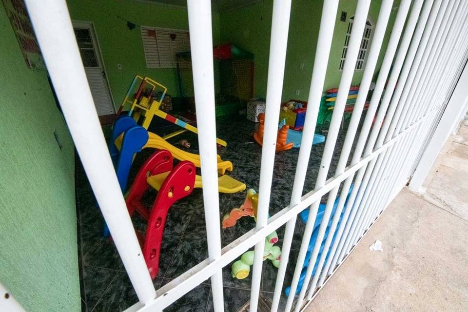 Creche na região de Vila Buritis, em Planaltina, onde um bebê de 6 meses morreu