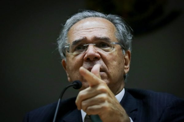 Paulo Guedes em coletiva de imprensa