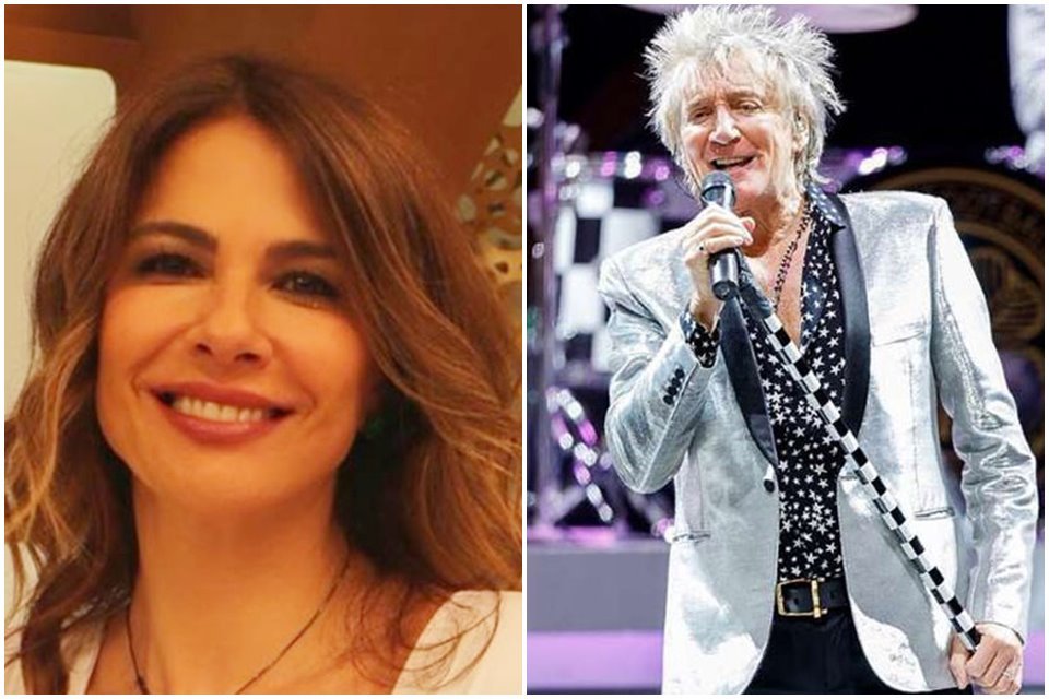 Luciana Gimenez e Rod Stewart