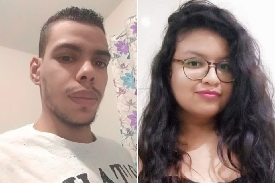Os irmãos Gustavo Loureiro Amorim, que morreu no desabamento do prédio, e Giovana, 19 anos, sobrevivente