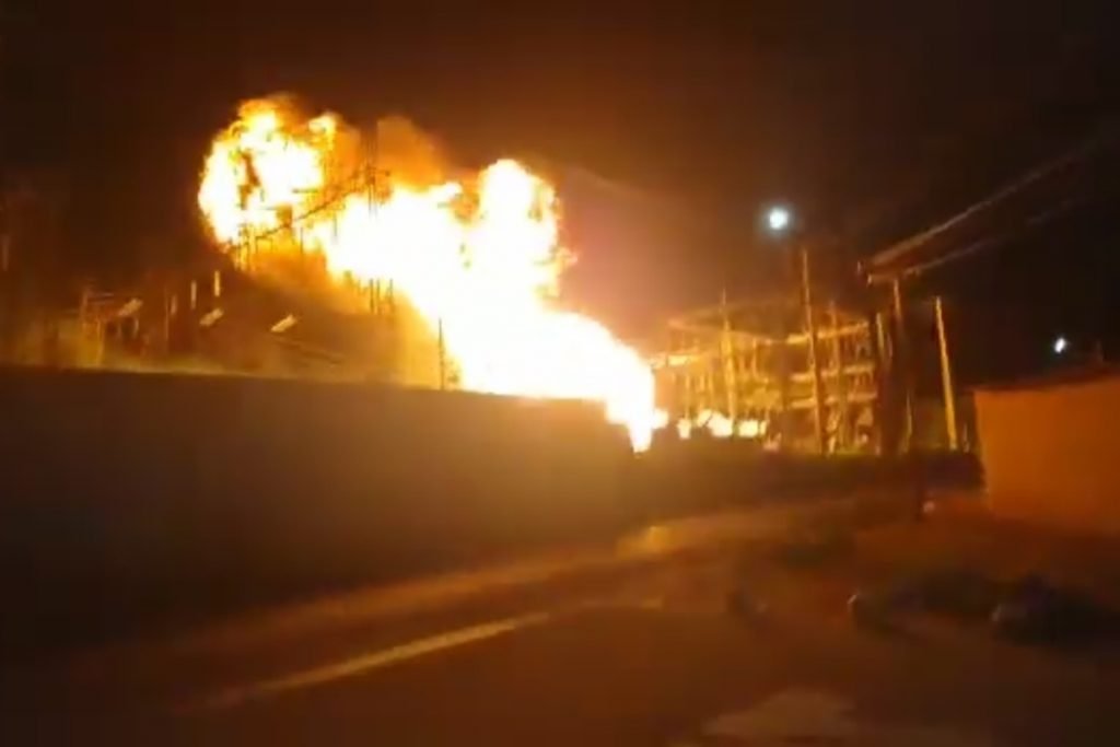 Explosões em subestação da Enel em Anápolis (GO)