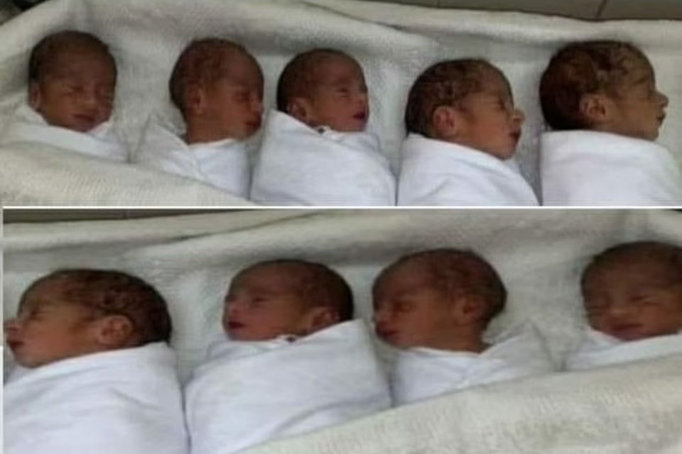 “Fluxo interminável de bebês”, diz mãe após parto de 9 crianças