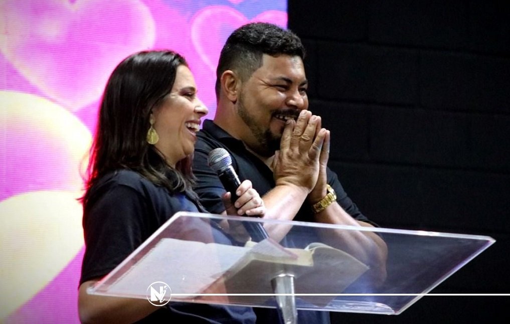 Pastor Du com a esposa, Elizabeth em um dos encontros