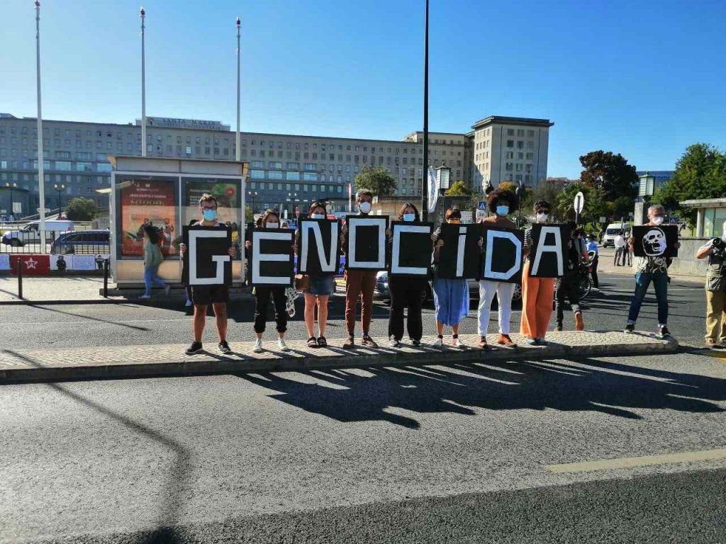 Manifestação contra ministro da Saúde, Marcelo Queiroga, em Lisboa, Portugal